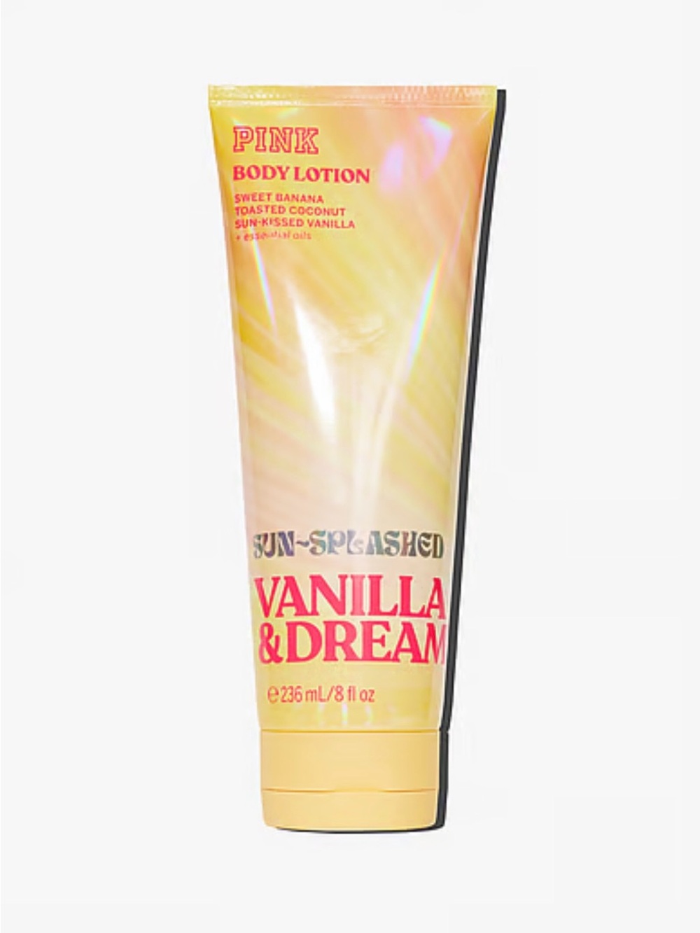 PINK Victoria's Secret Sun-Splashed Vanilla & Dream Body Lotion - Yellow